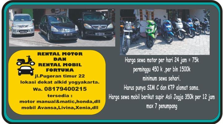 Fortuna Guest House Yogyakarta Dış mekan fotoğraf